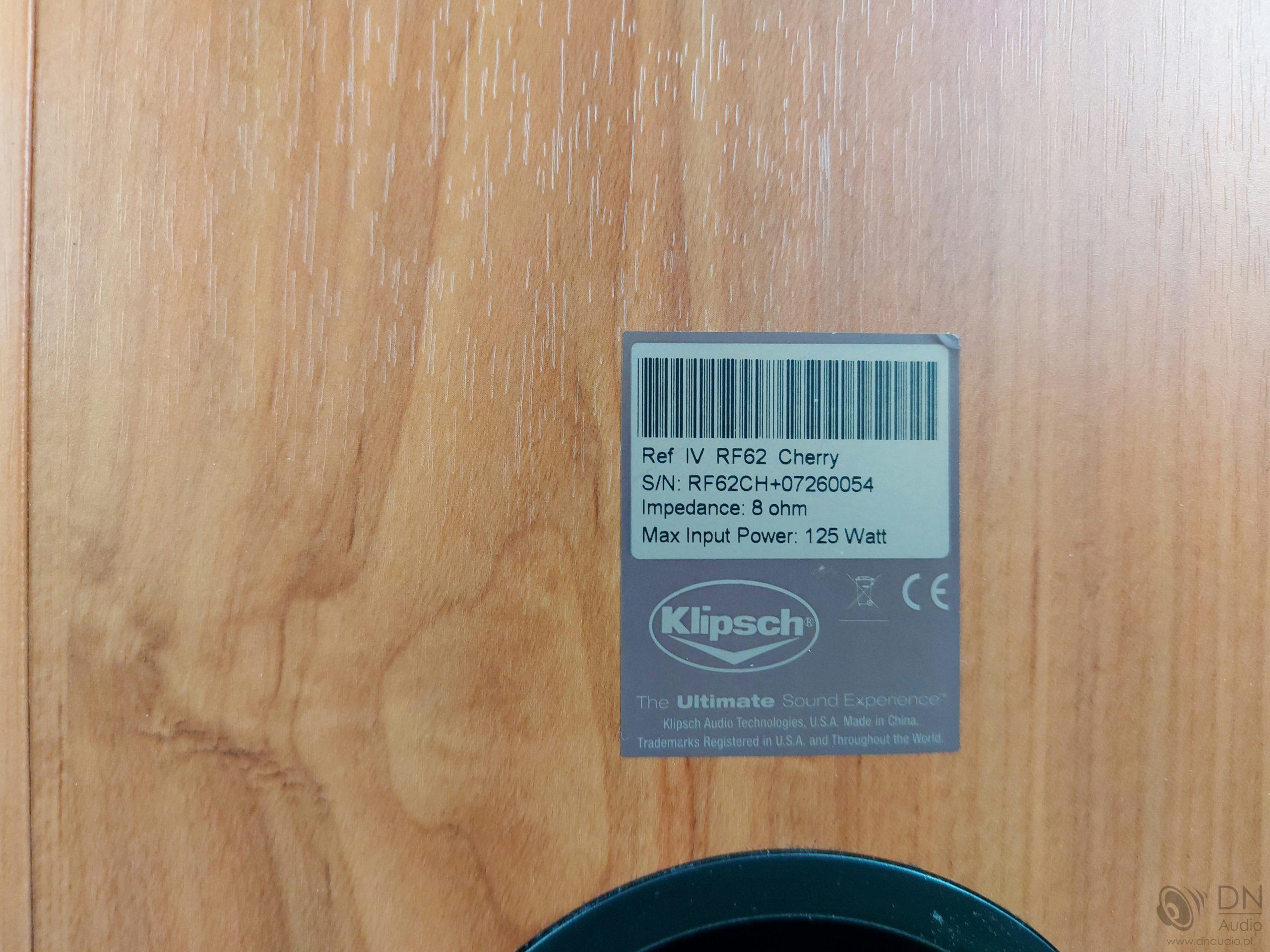 Klipsch RF-62 - obrazek 10