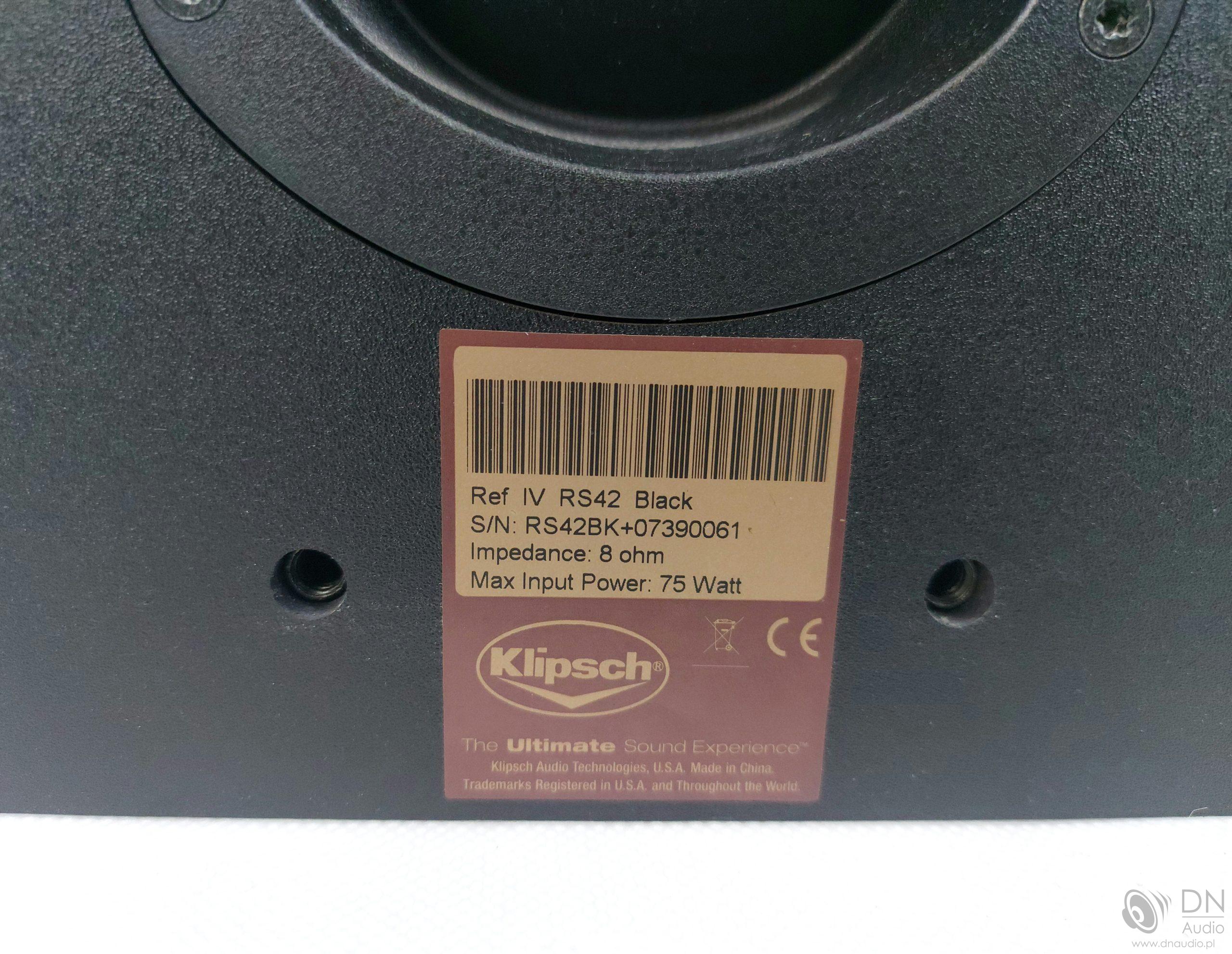Klipsch Reference IV RS-42 - obrazek 7
