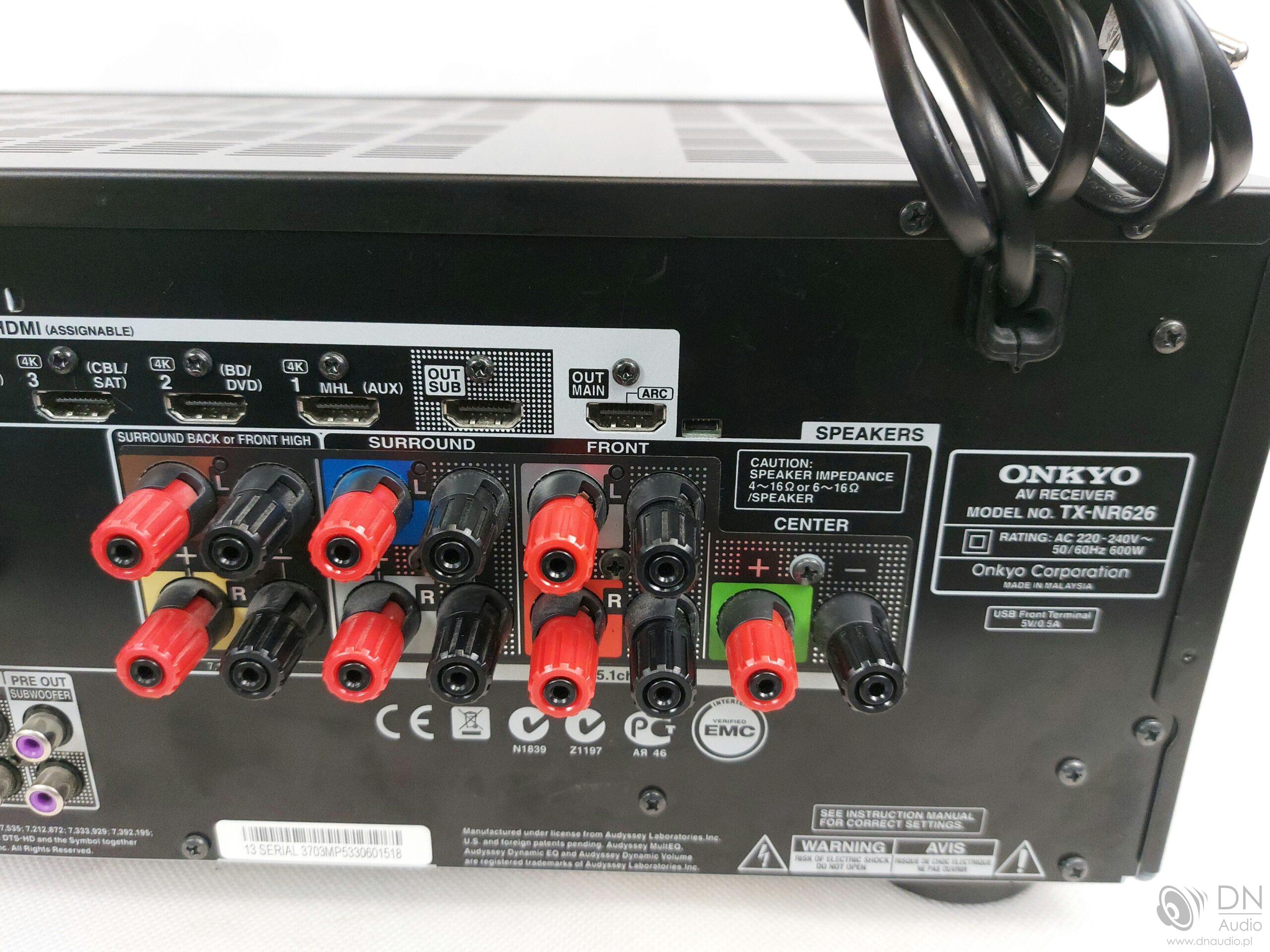 Onkyo TX-NR626 - obrazek 8