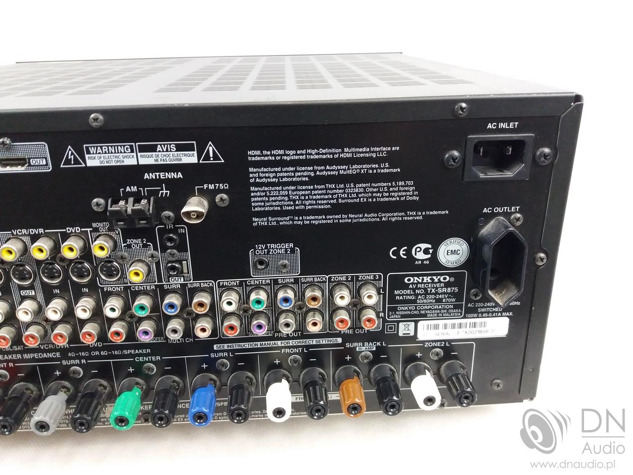 Onkyo TX-SR875 - obrazek 13