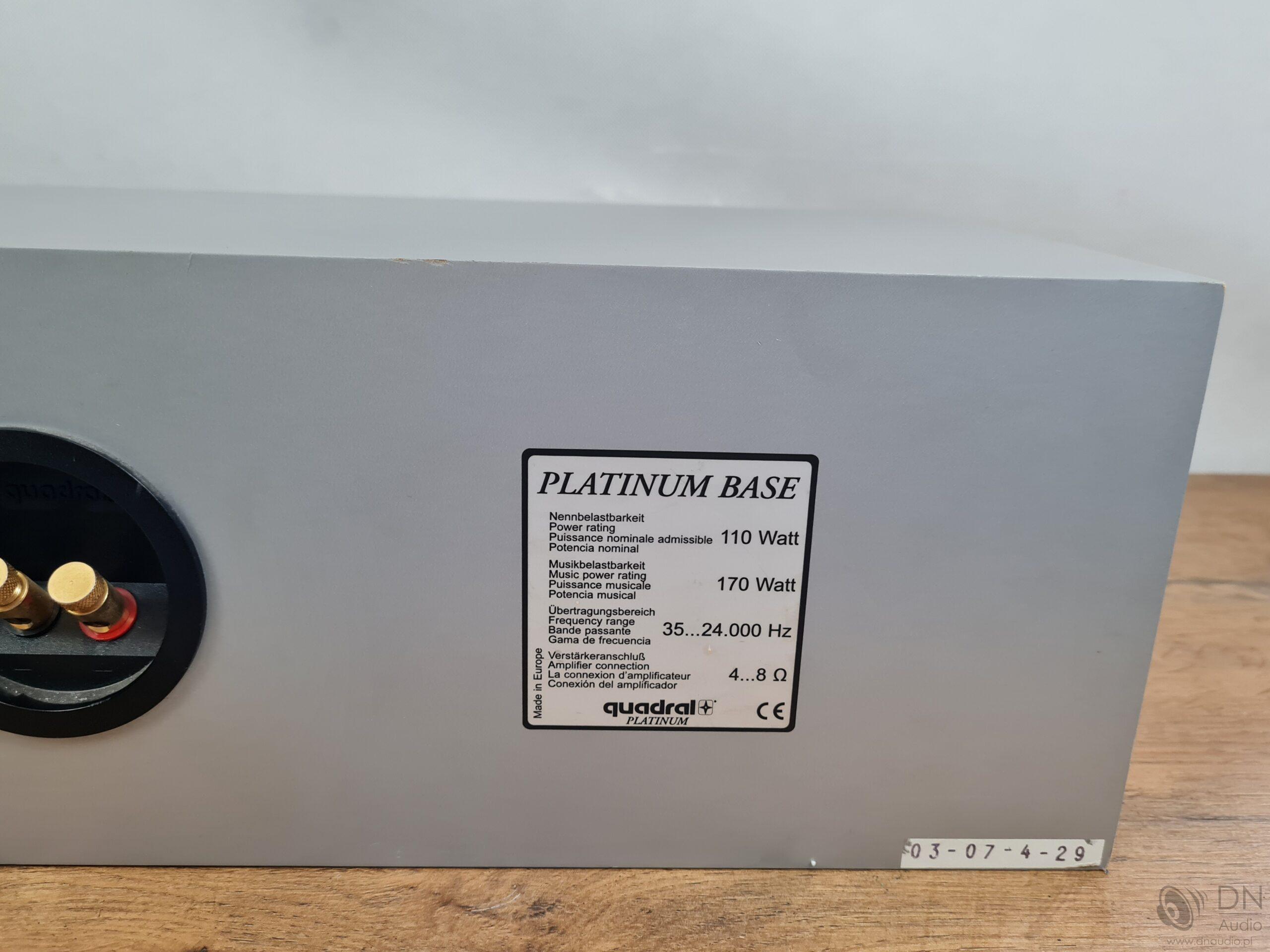 Quadral Platinum Base - obrazek 12