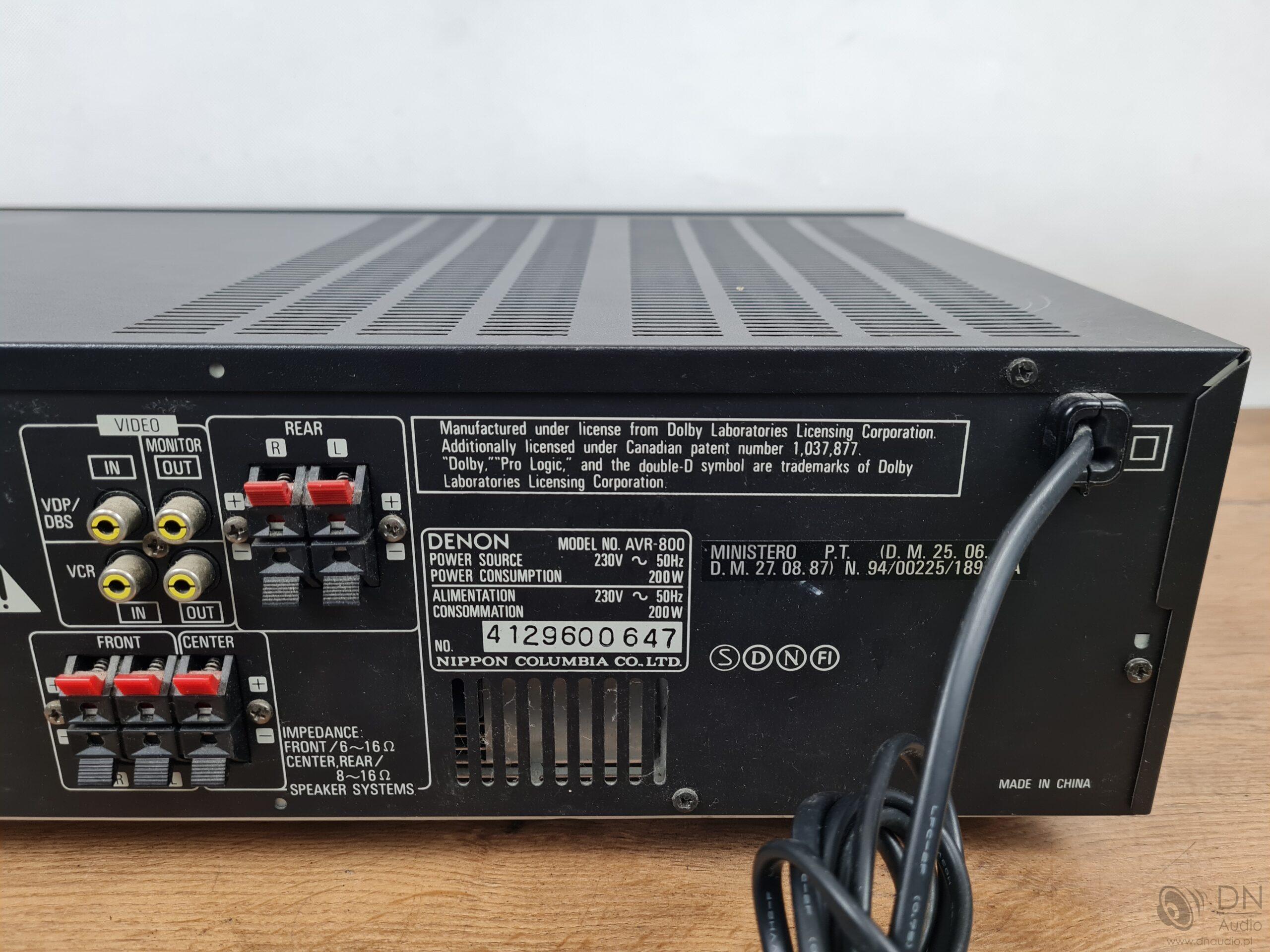 Denon AVR-800 - obrazek 12