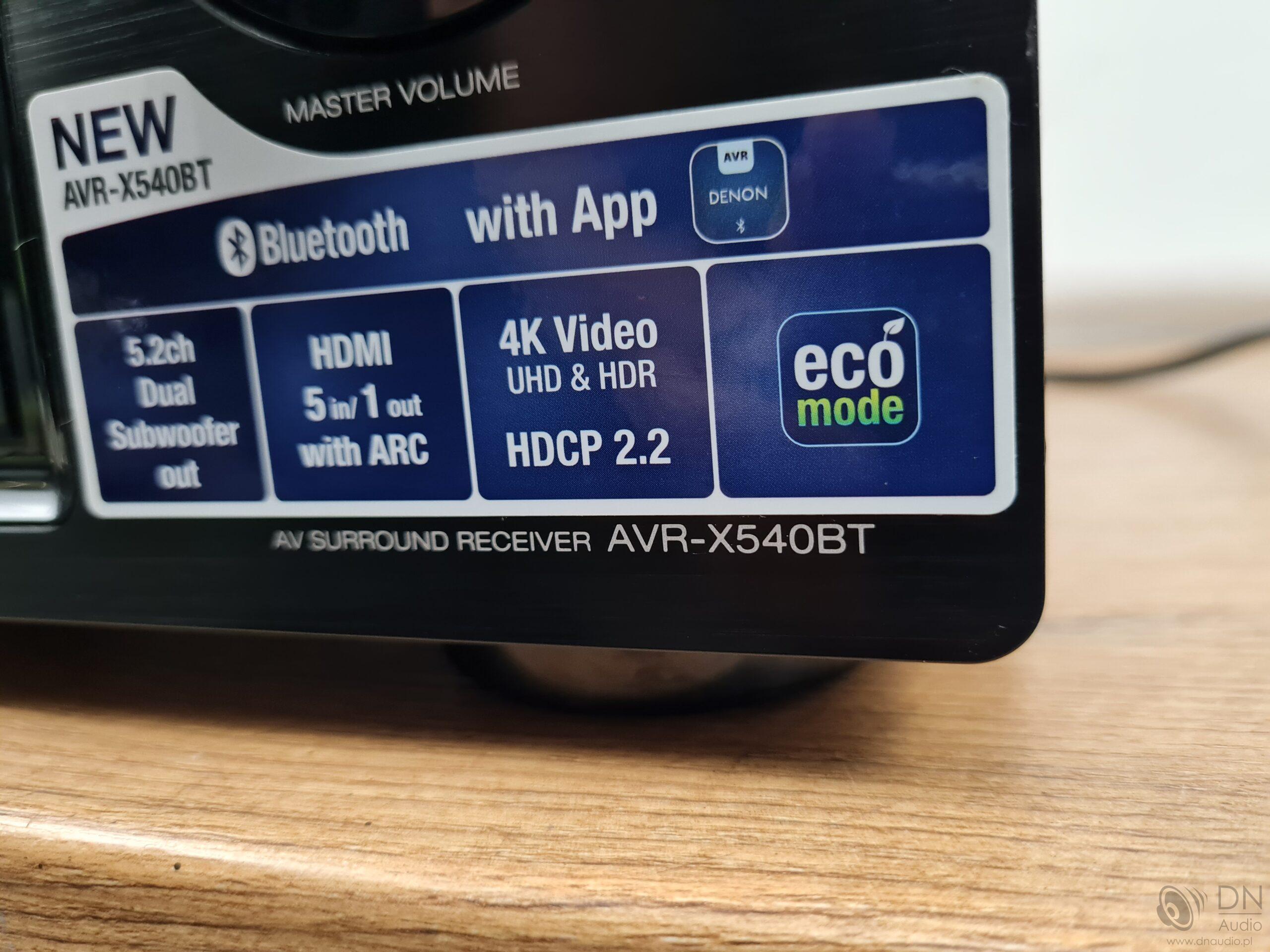 Denon AVR-X540BT - obrazek 5