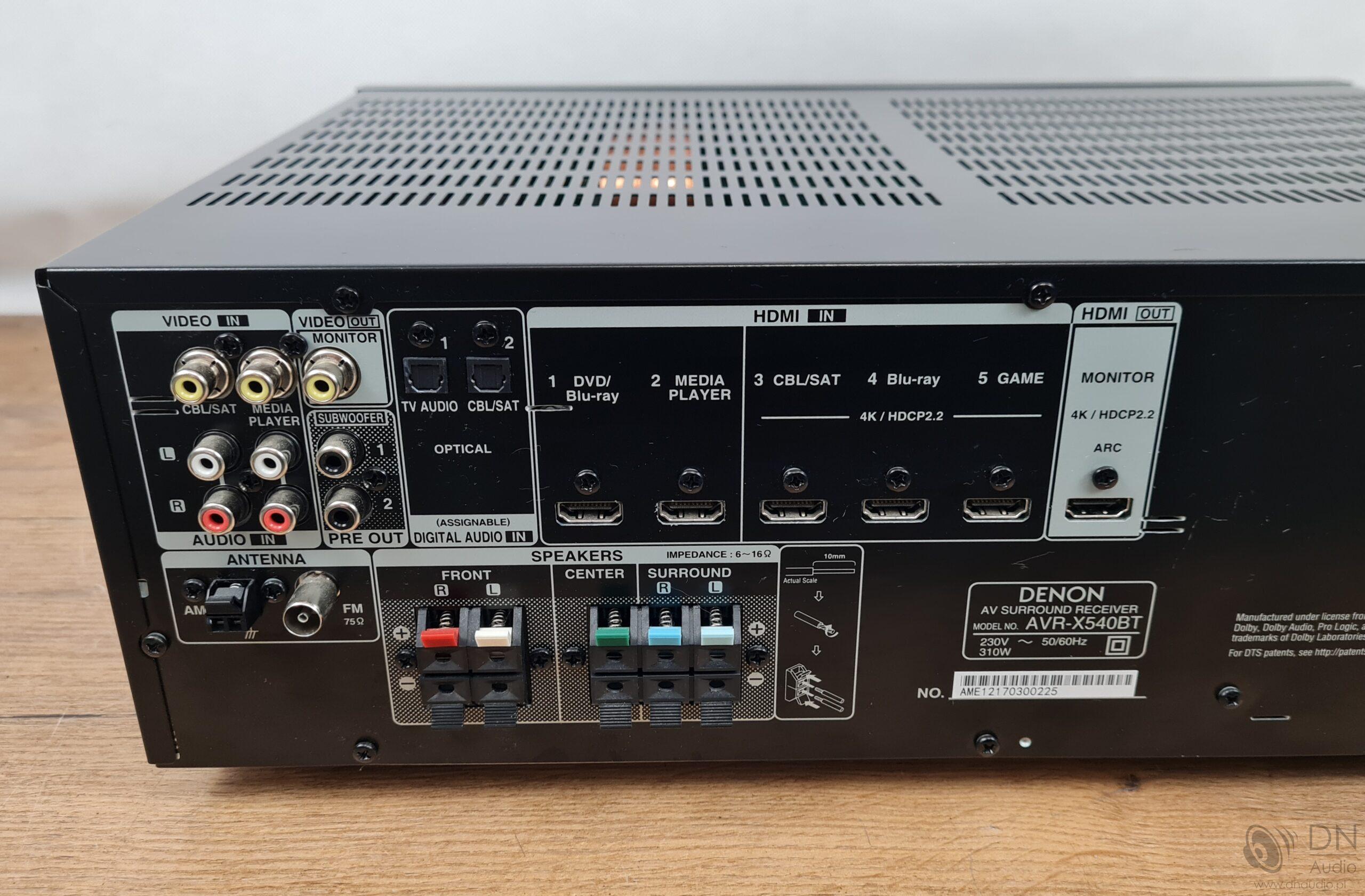 Denon AVR-X540BT - obrazek 10