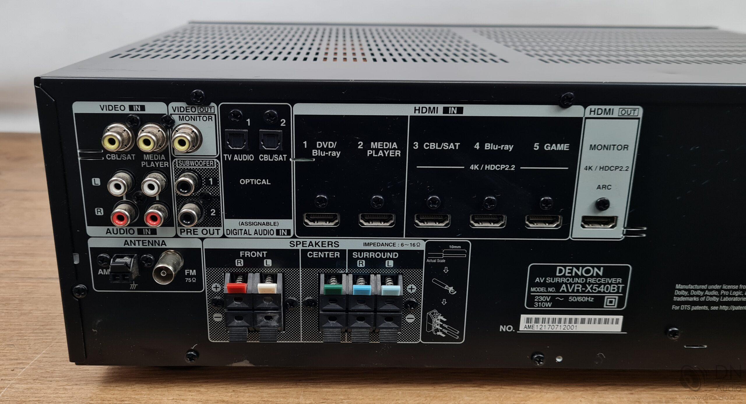 Denon AVR-X540BT - obrazek 9
