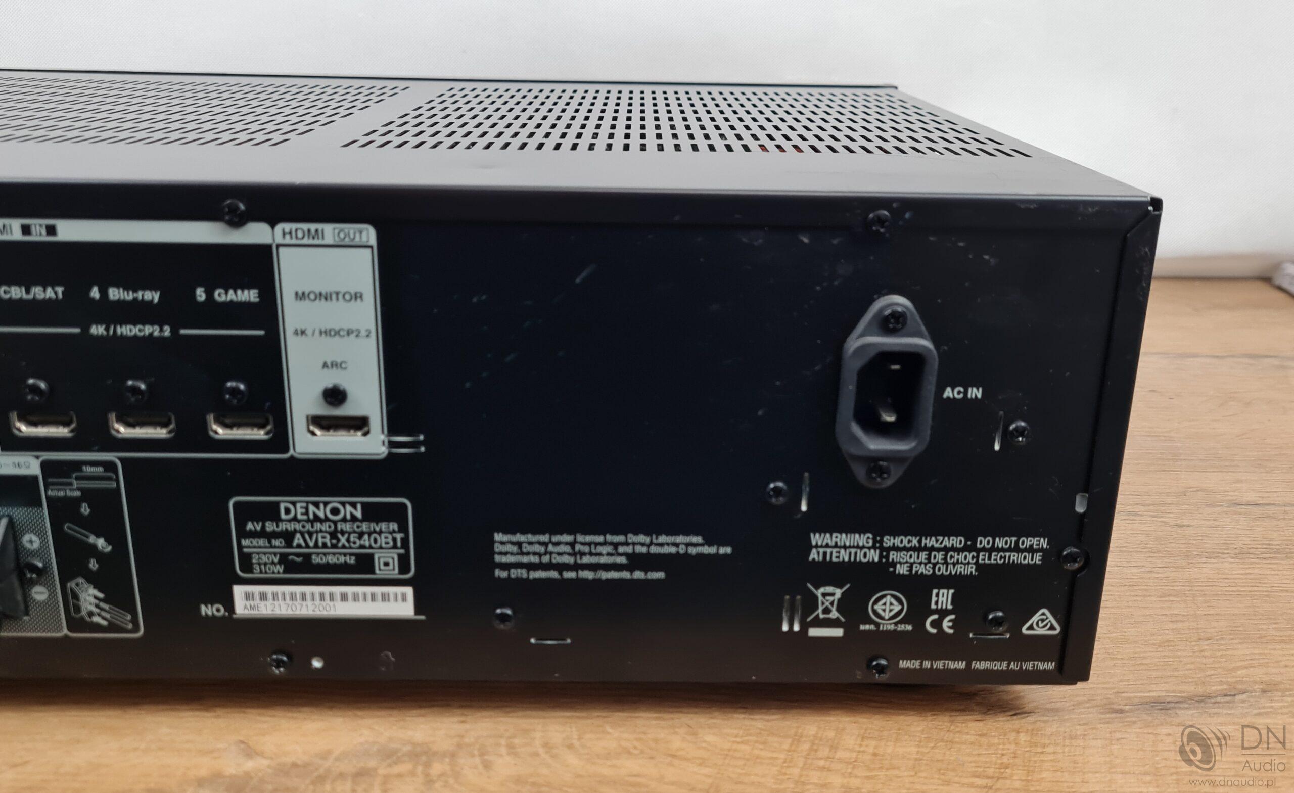 Denon AVR-X540BT - obrazek 10