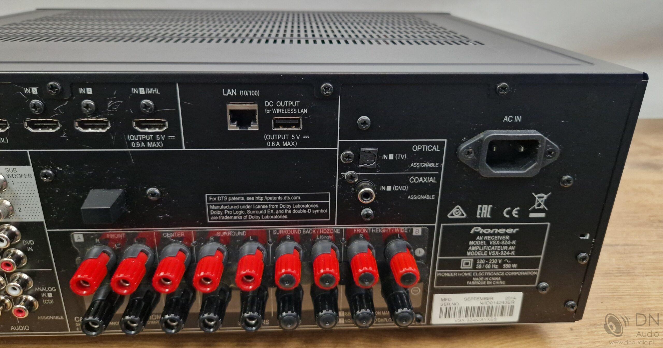 Pioneer VSX-924 - obrazek 9