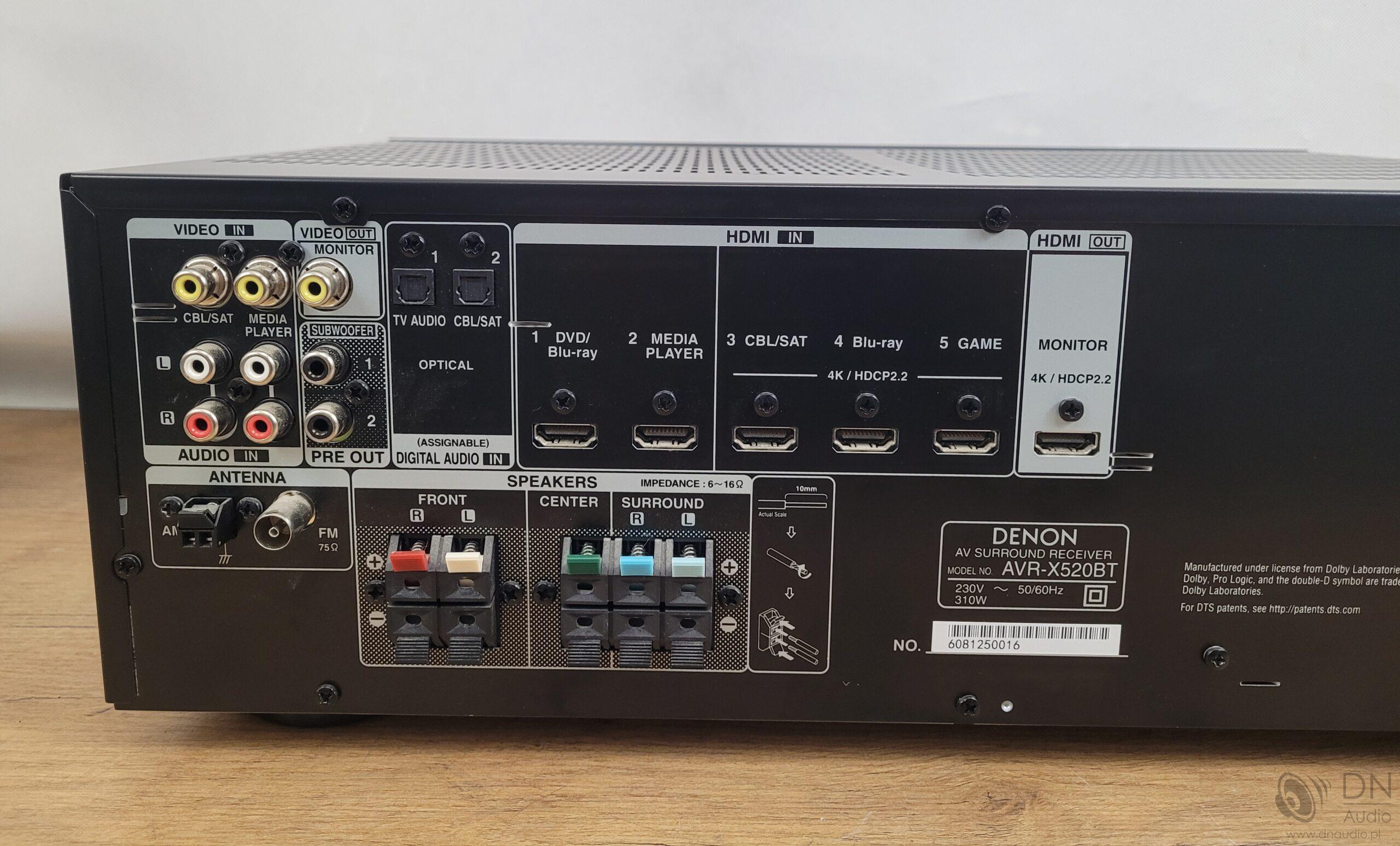 Denon AVR-X520BT - obrazek 10