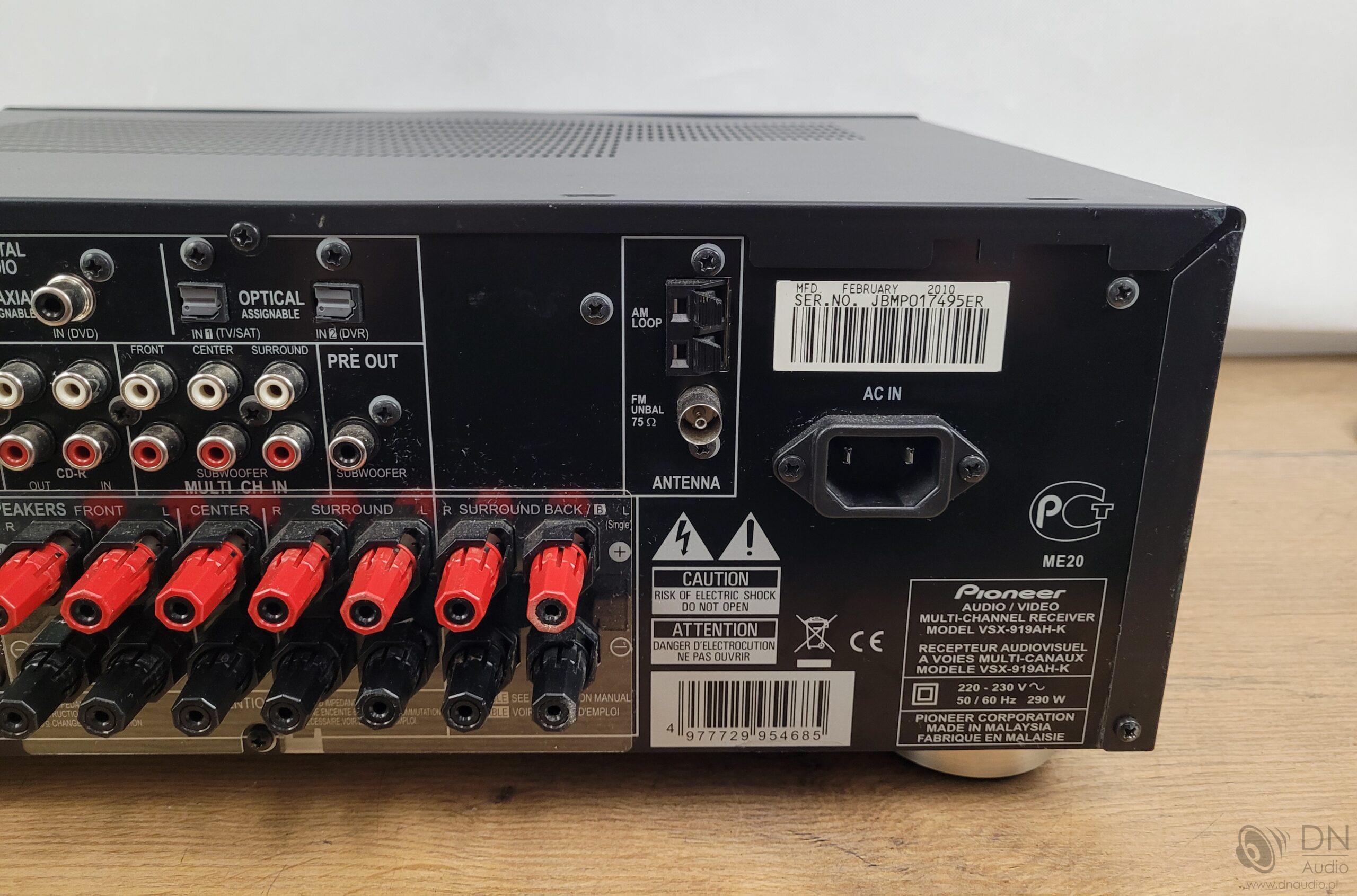 Pioneer VSX-919AH-K - obrazek 9